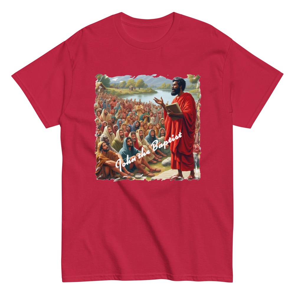 John the Baptist Tee (Cardinal)